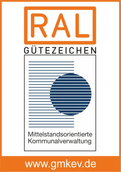 Ein Logo eines Güte-Zertifitkats.